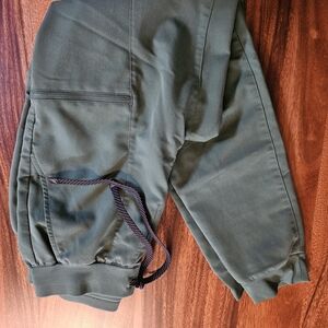 Women's Kelly Green Jogger Pants - Casual Stretch Waist